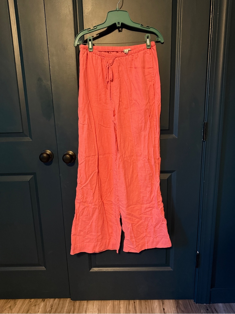 a new day Wide Leg Drawstring Pants in Coral Pink